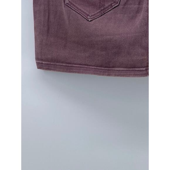 SUBLEVEL Women's Purple Denim Five-Pocket Extra Mini Skirt SZ L - Picture 5 of 9